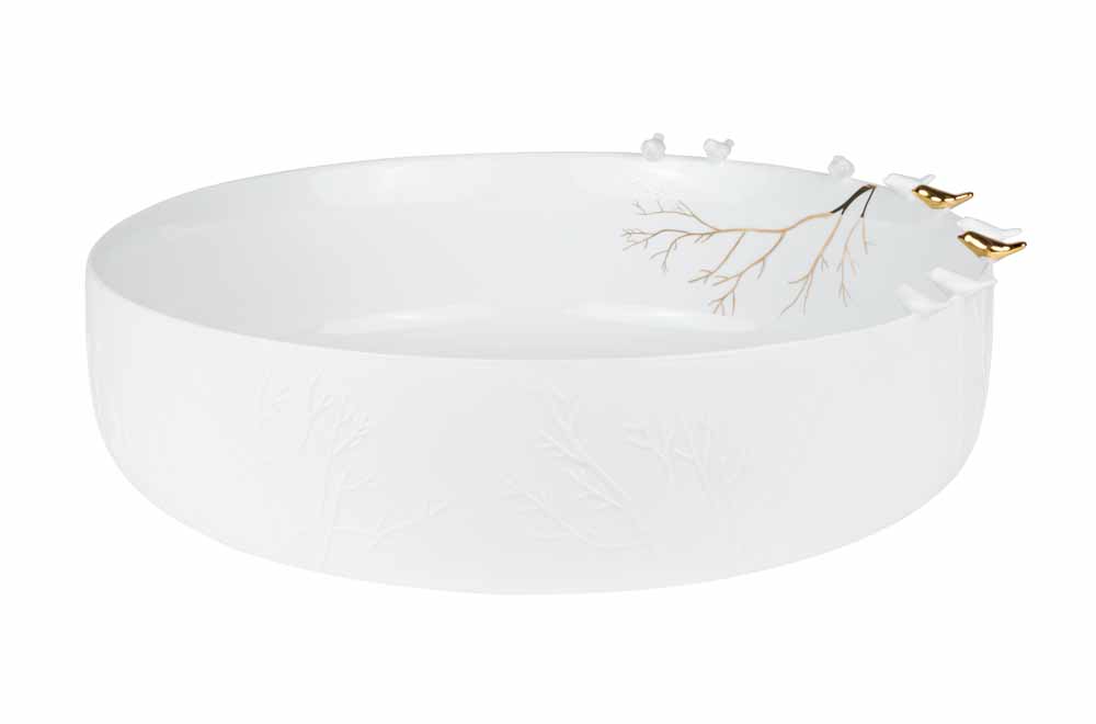 Large Bowl Birds D 35 5cm H 10cm DM Brands   16731 